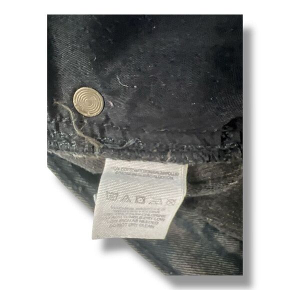 Free People Button Fly Black Distressed Shorts Size 27 - Picture 5 of 6